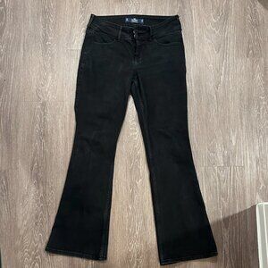 Hollister Low-Rise Vintage Flare Waist 28 Length 32 Black Jeans